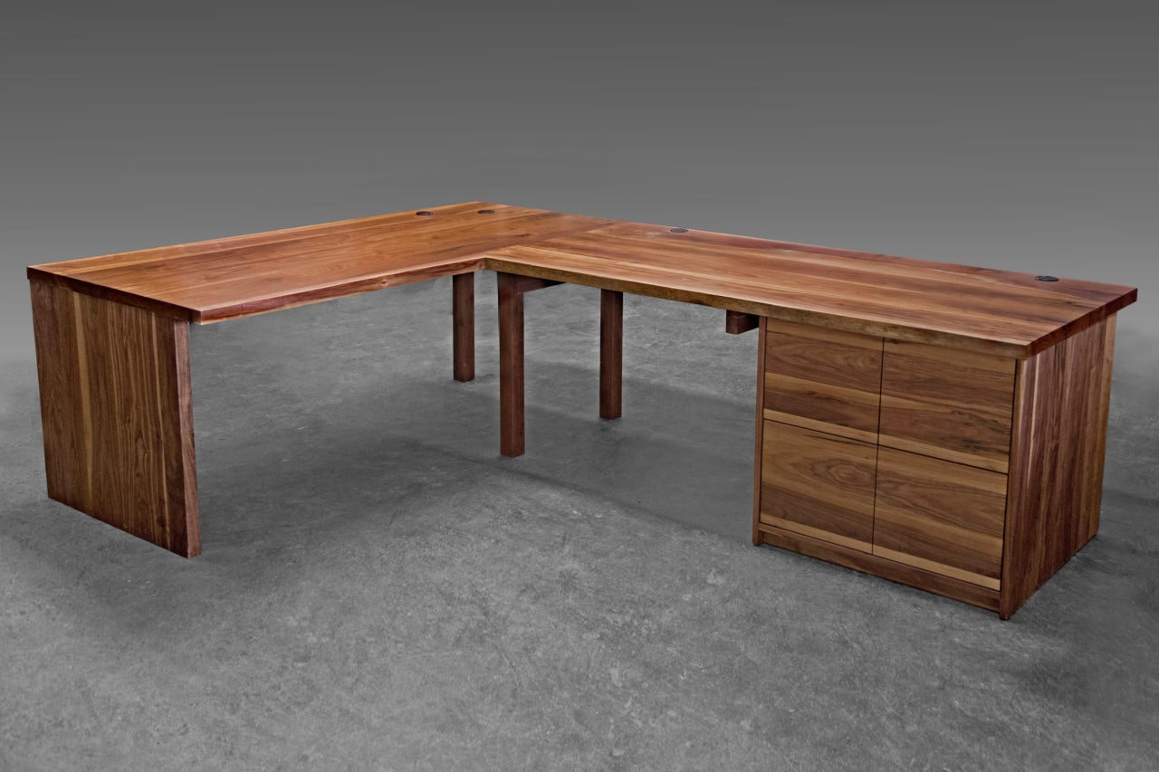 Artisan Solid Oak Wood Desk, Computer Desk, Home Office, Wooden Desk,  Office Desk, Custom Made Desk, Schreibtisch, Bureau Desk 